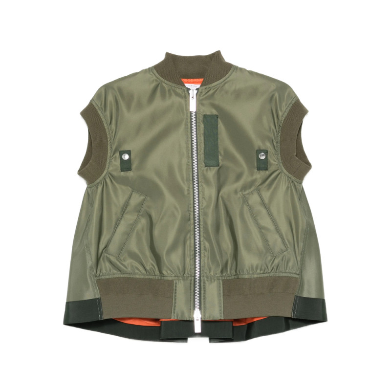 Sacai Zip-up Sleeveless Gilet