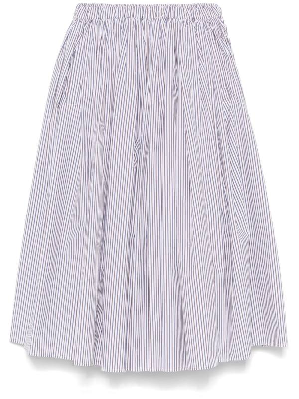 striped midi skirt