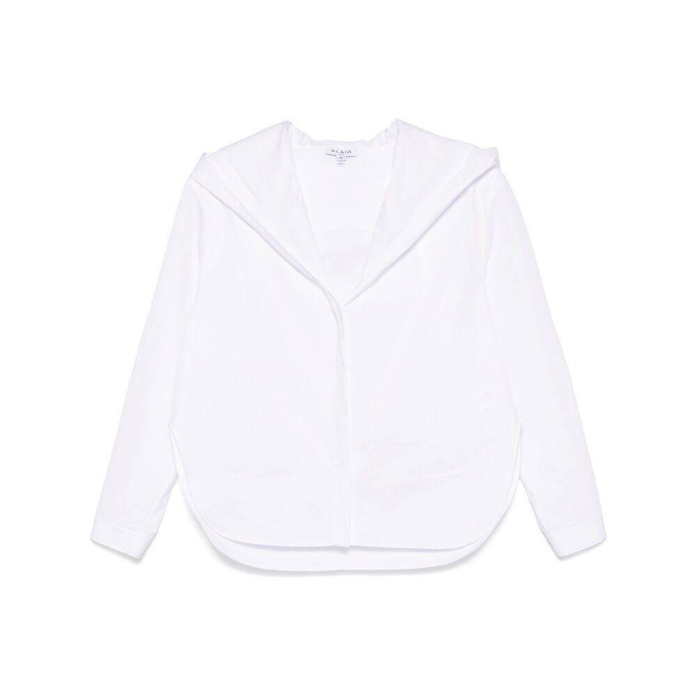 Alaïa Poplin Hooded Shirt
