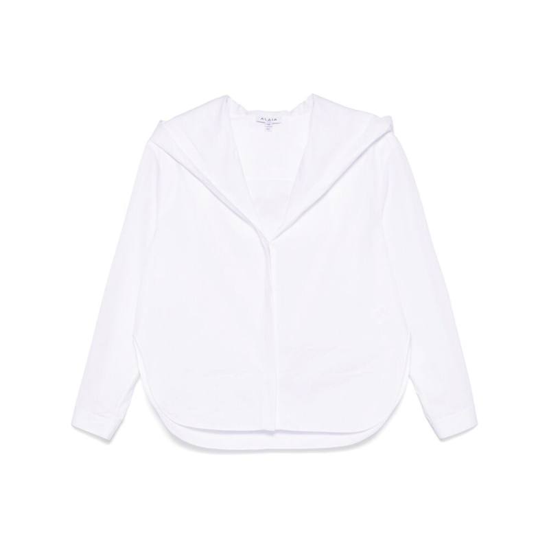 Alaïa Poplin Hooded Shirt