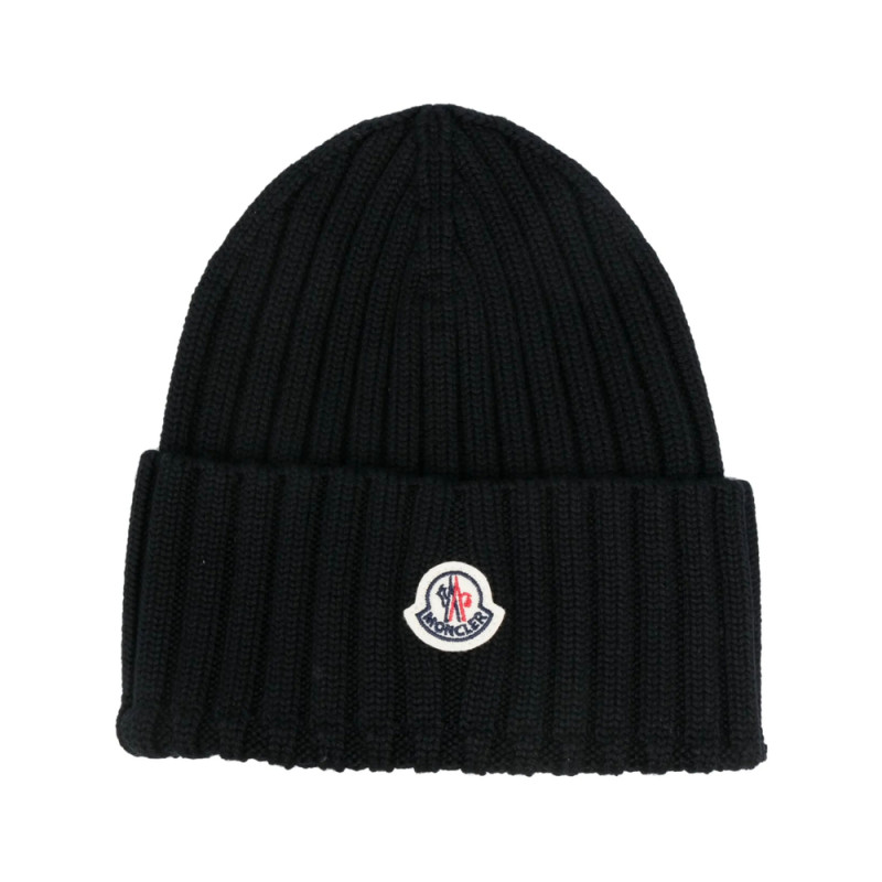 Moncler Ribbed-knit Virgin Wool Beanie