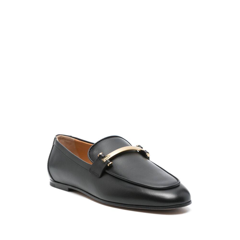 Tod's Metal-bar Leather Loafers