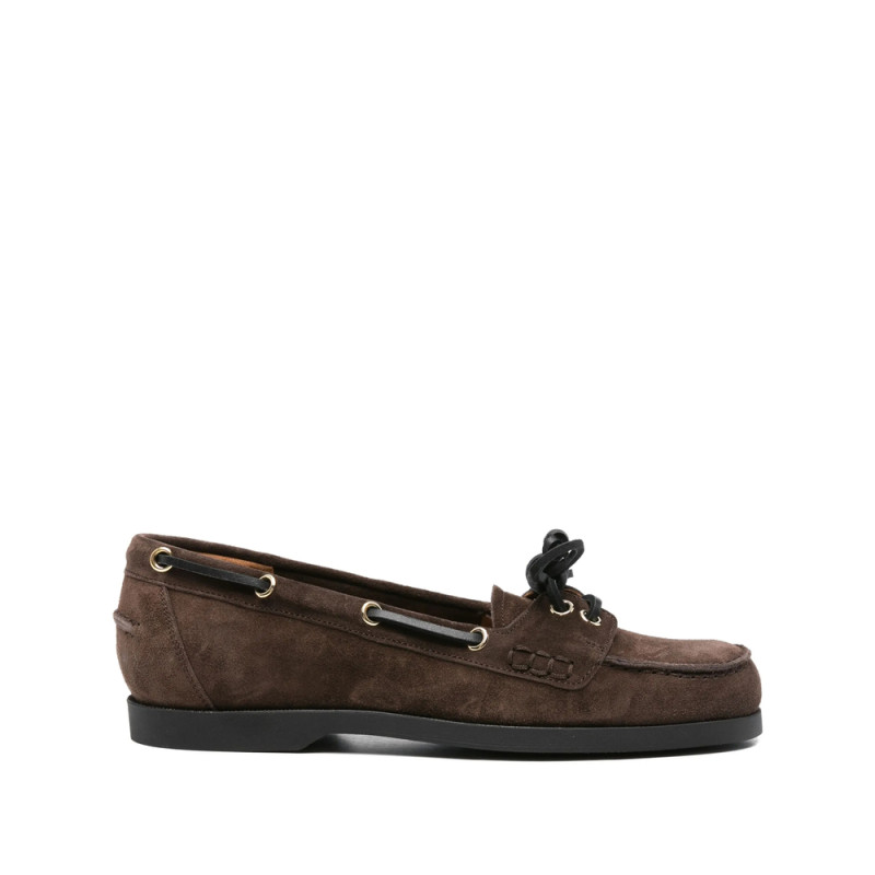 Atp Atelier Lace-up Suede Loafers