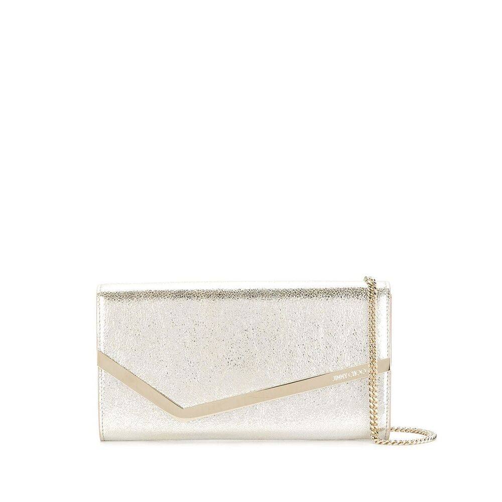 Jimmy Choo Emmie Leather Clutch Bag