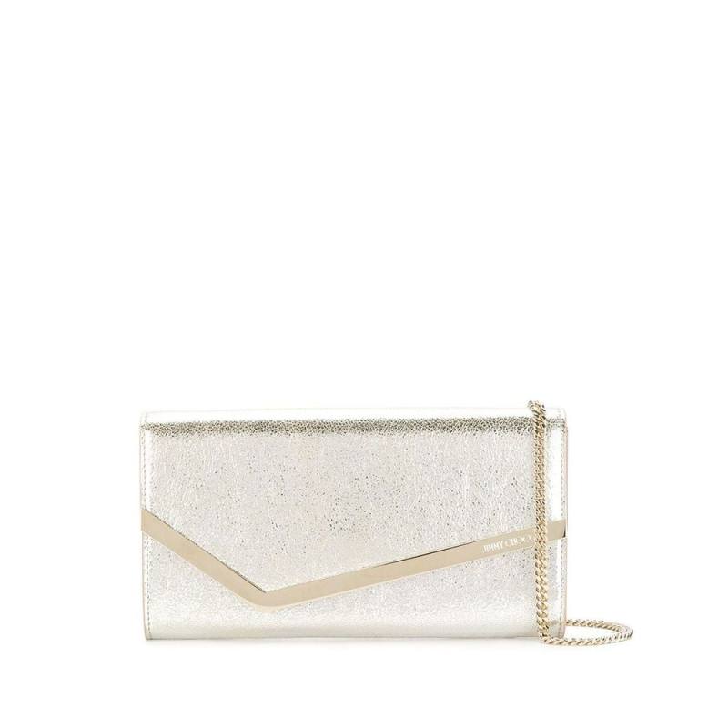 Jimmy Choo Emmie Leather Clutch Bag
