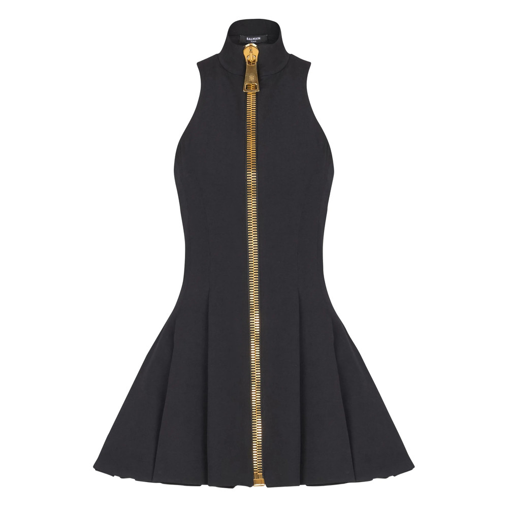 Balmain Zip-up Mini Dress