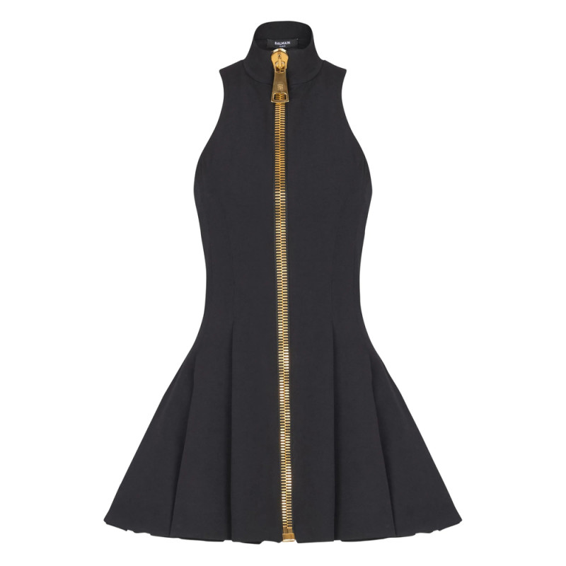 Balmain Zip-up Mini Dress