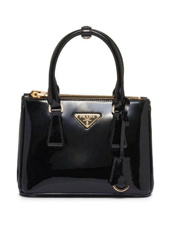 Galleria patent leather tote bag