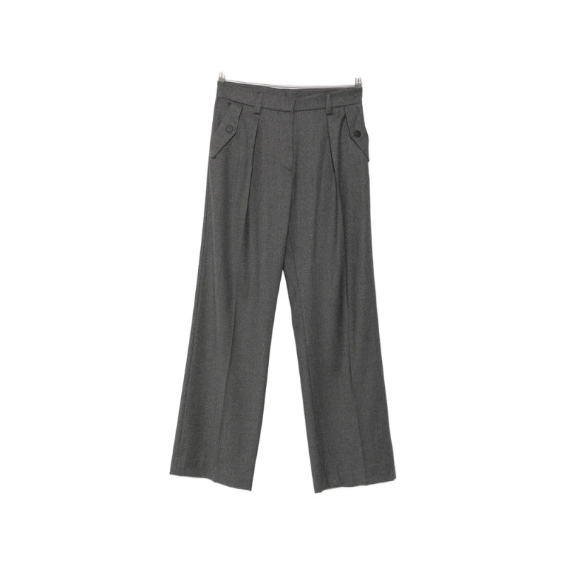 Antonelli Salice Pleated Wide-leg Trousers