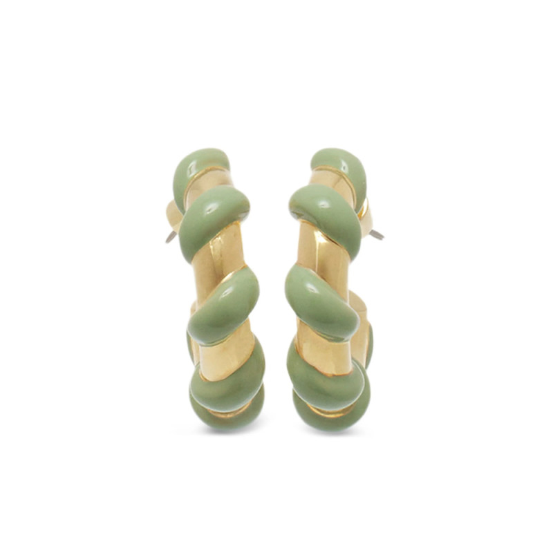 Lanvin Twist Hoop Earrings
