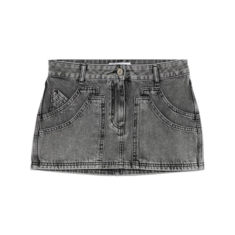 The Attico Denim Mini Skirt