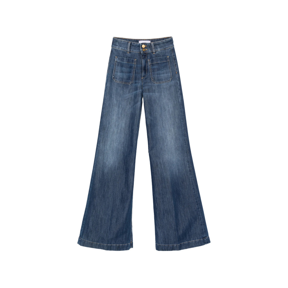 Seafarer Patch-pocket Wide-leg Jeans