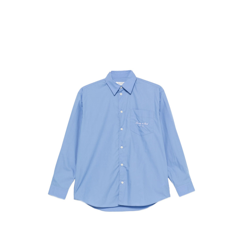 Sporty & Rich Logo-embroidered Chest-pocket Shirt