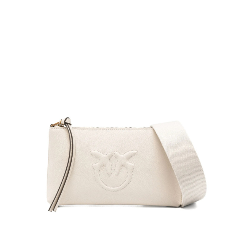 Pinko Embossed-logo Leather Cross-body Bag