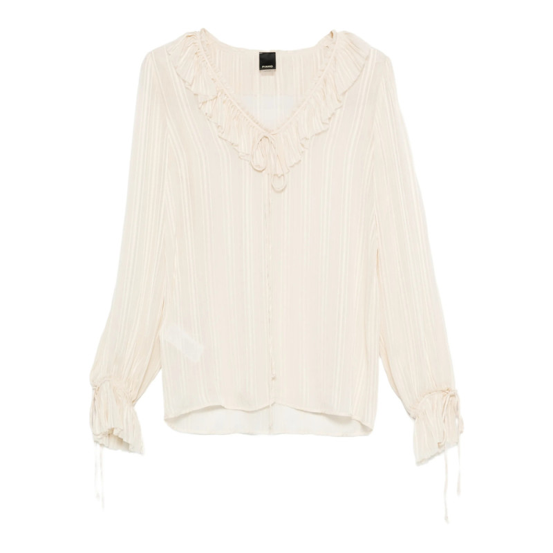 Pinko Ruffled-neck Blouse