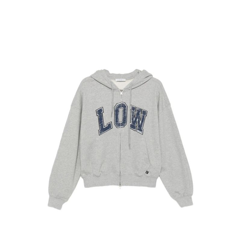 Low Classic Logo-print Zip-up Hoodie