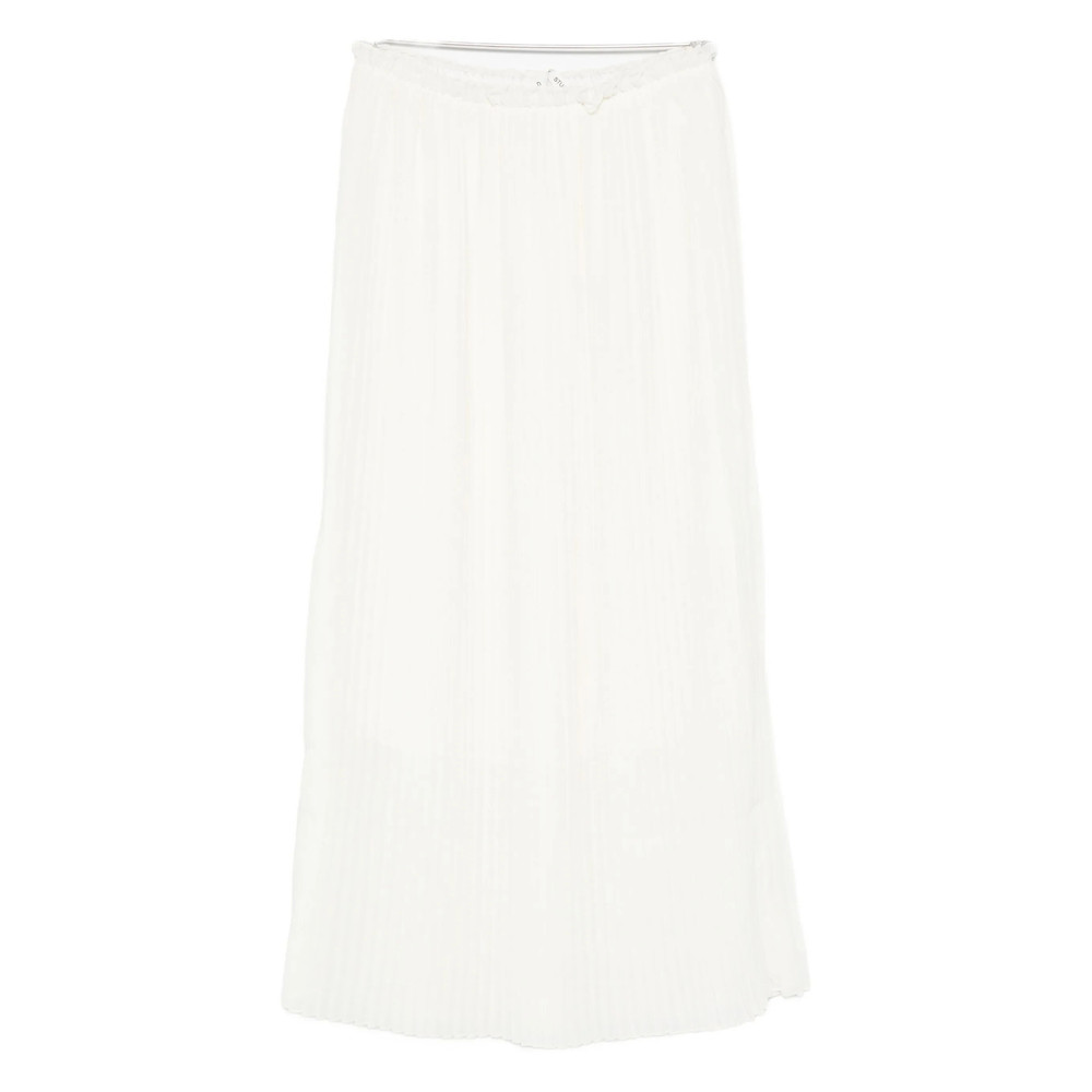 Mark Kenly Domino Tan Pleated Midi Skirt