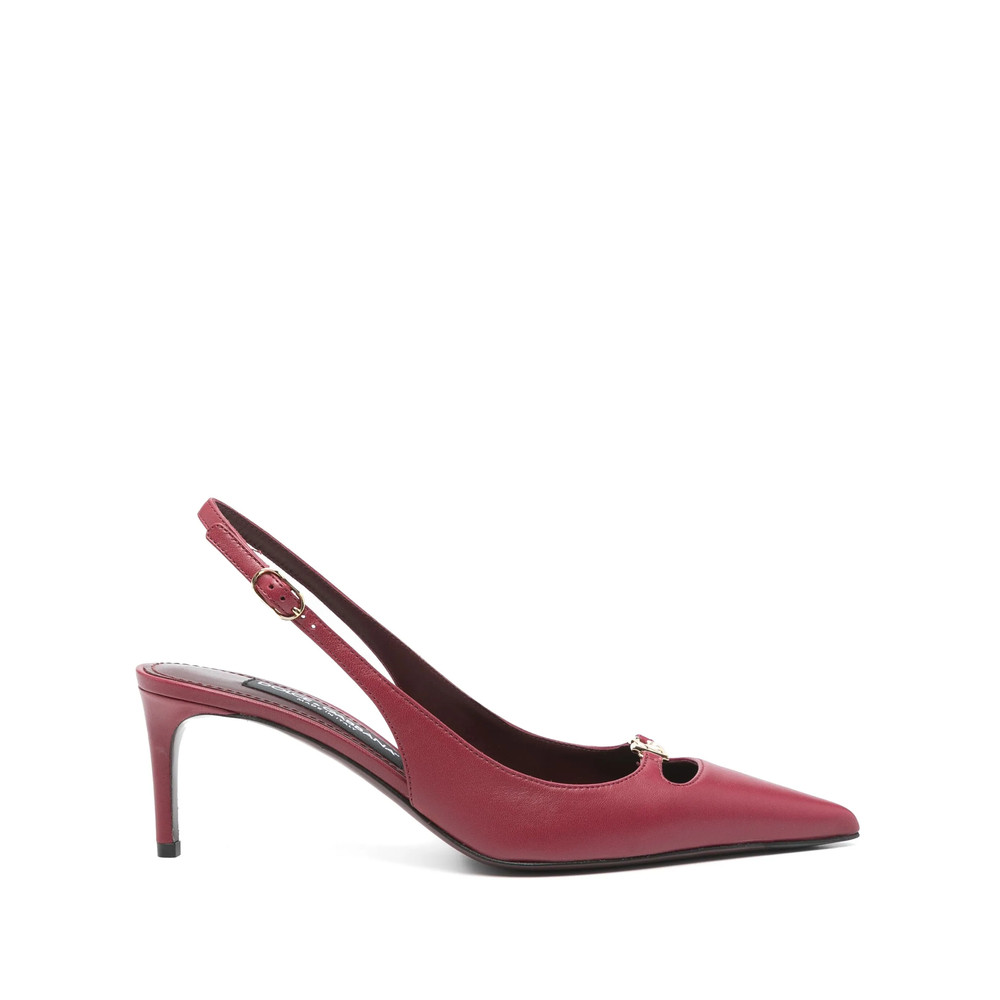 Dolce & Gabbana 60mm Leather Slingback Pumps