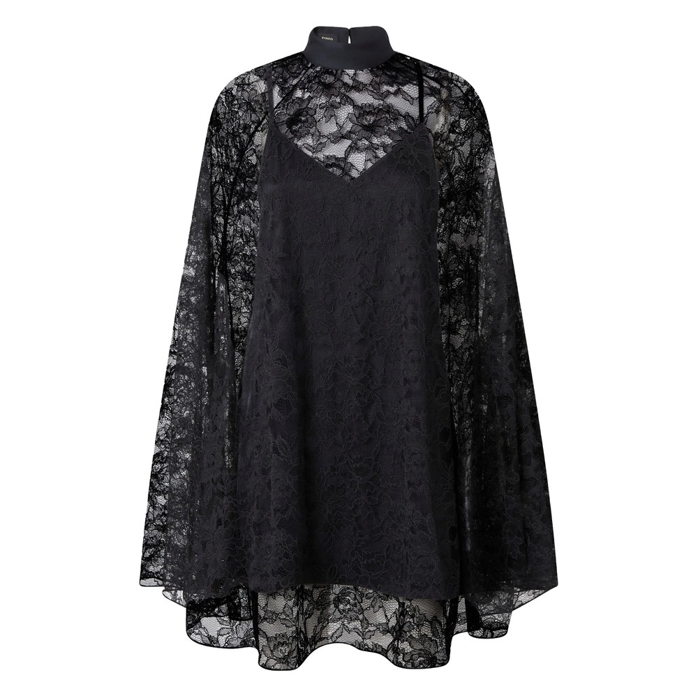 Pinko Lace Cape Mini Dress
