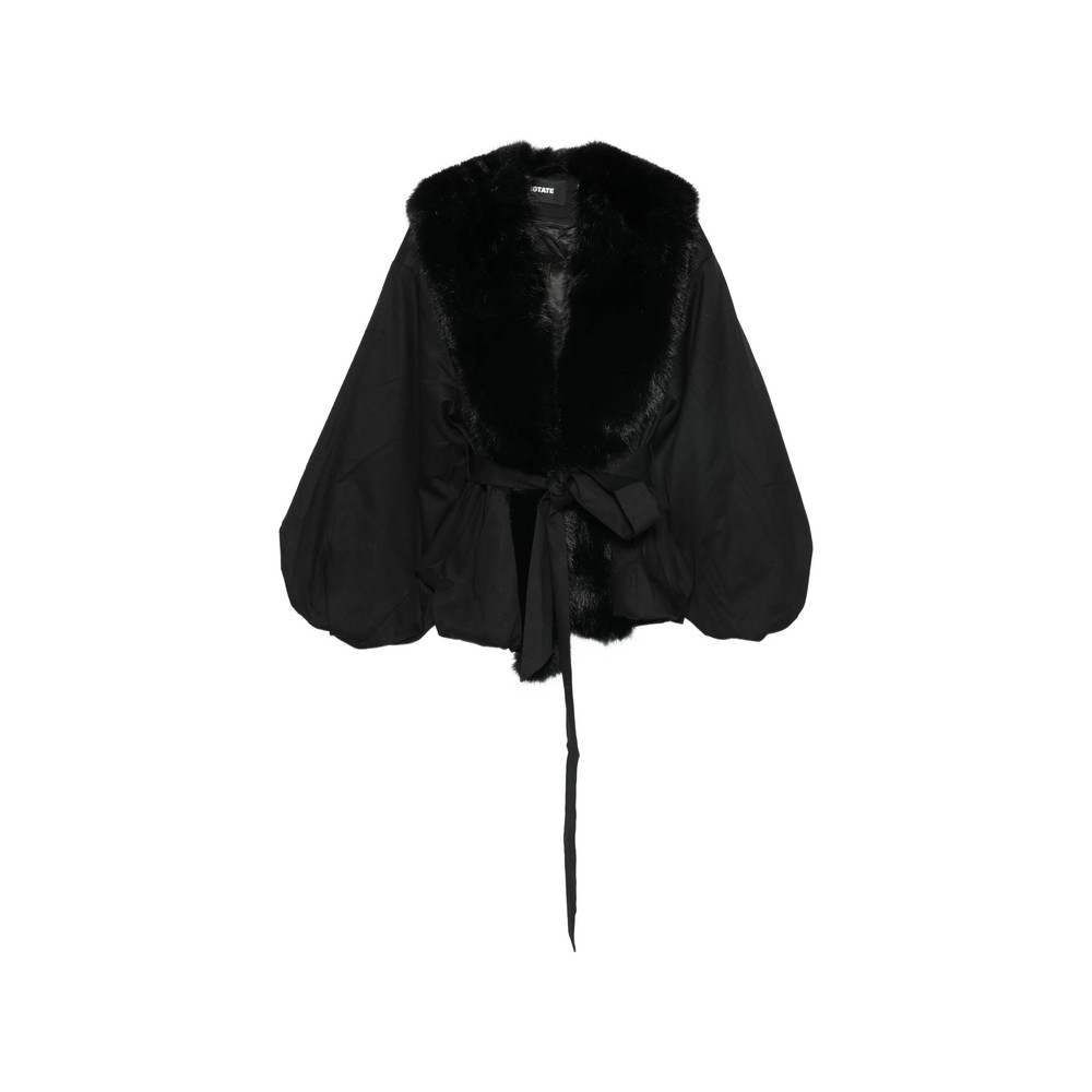 Rotate Faux-fur Collar Jacket