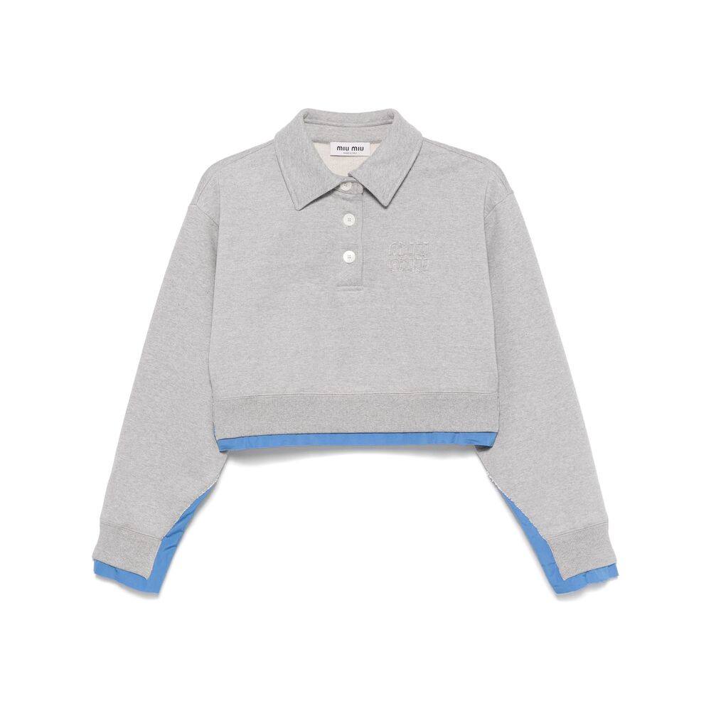 Miu Miu Cotton Polo Sweatshirt