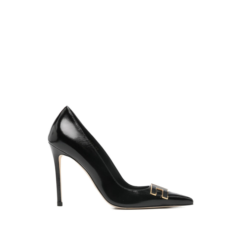 Elisabetta Franchi Logo-embellished Point-toe Pumps