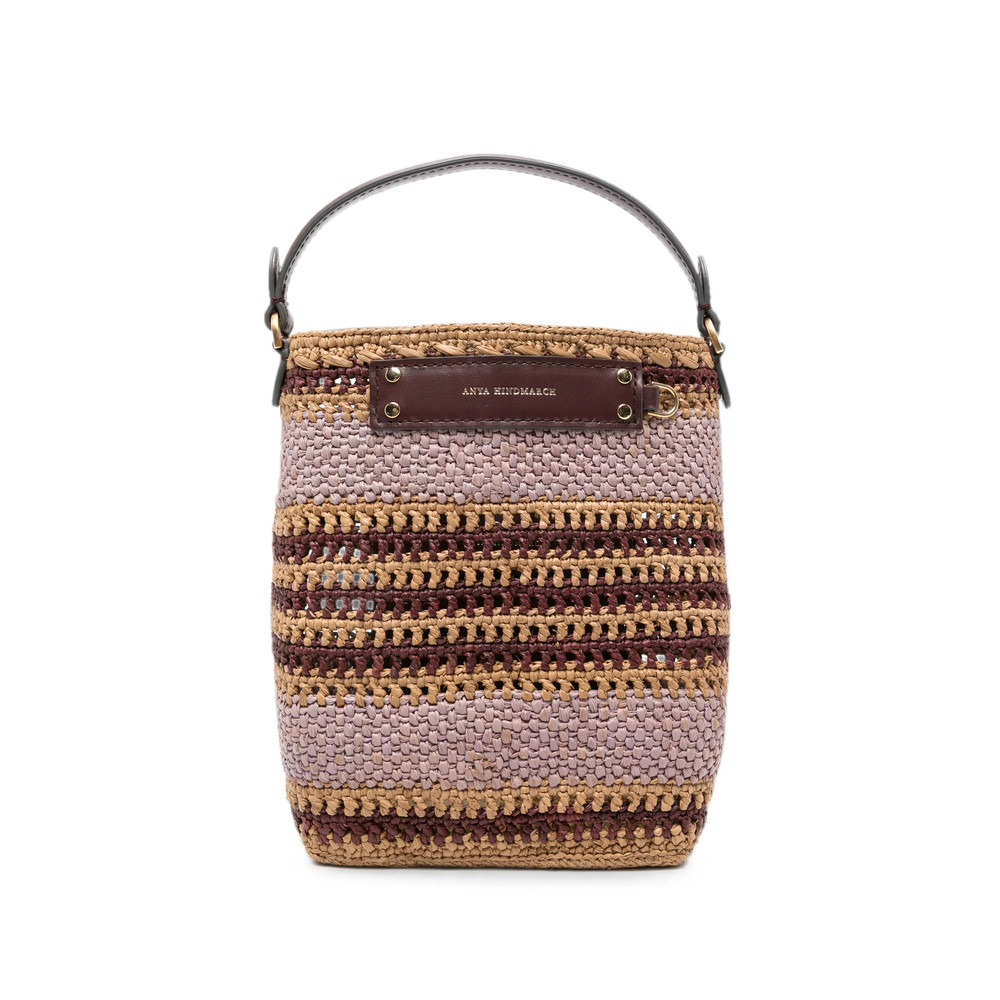 Anya Hindmarch Woven-stripe Bucket Bag