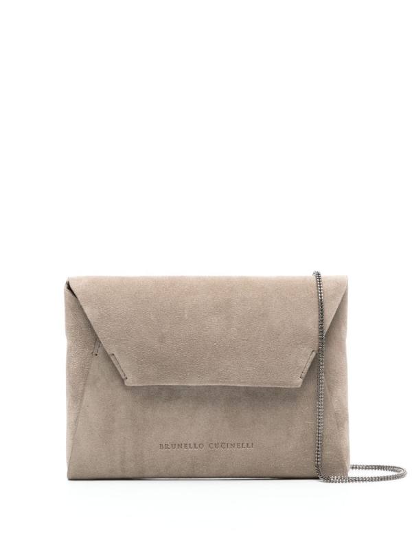 suede clutch bag
