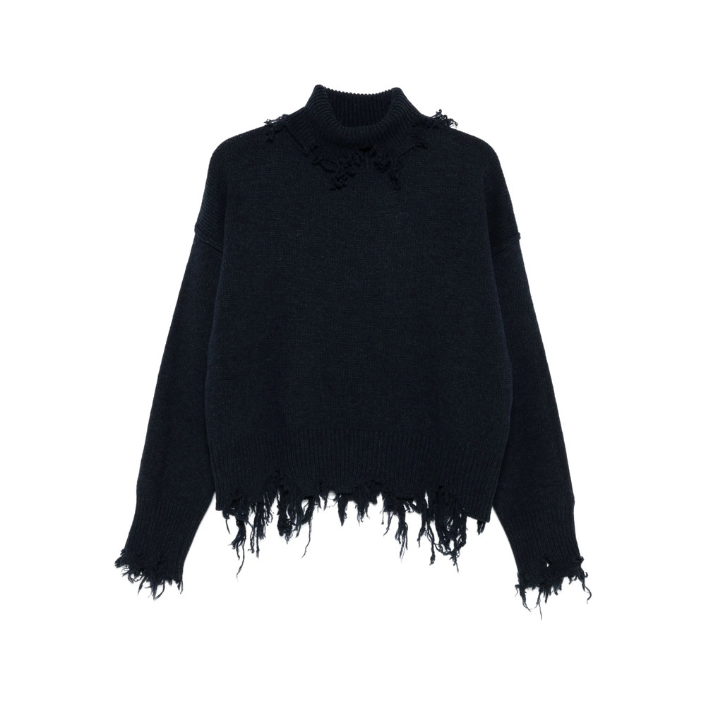 Seafarer STELLA Frayed-edges High-neck Sweater