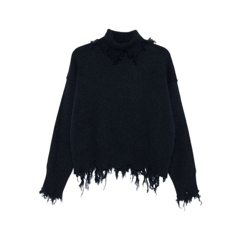 Seafarer STELLA Frayed-edges High-neck Sweater