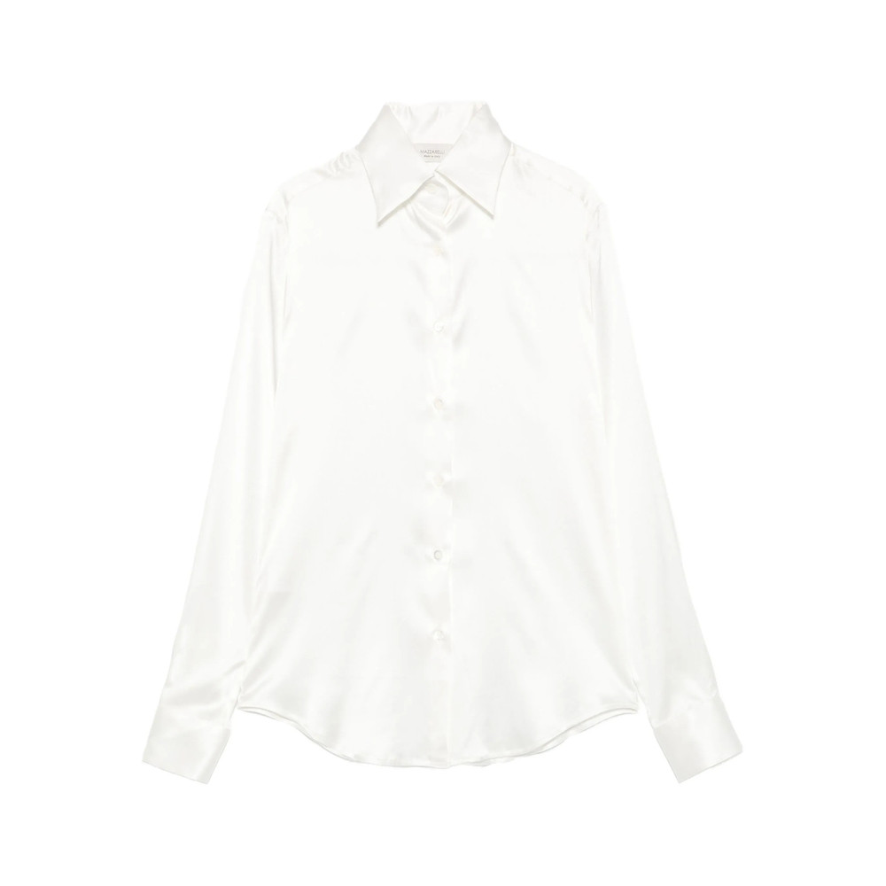 Mazzarelli Long-sleeve Silk-blend Shirt