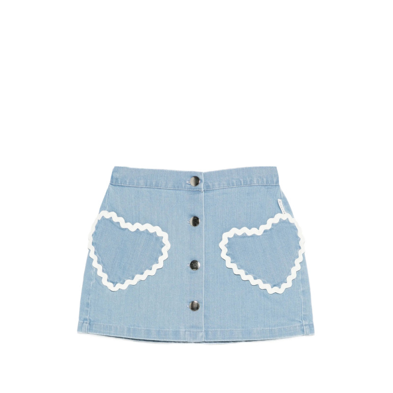 Mipounet Louise Heart-pockets Buttoned Skirt