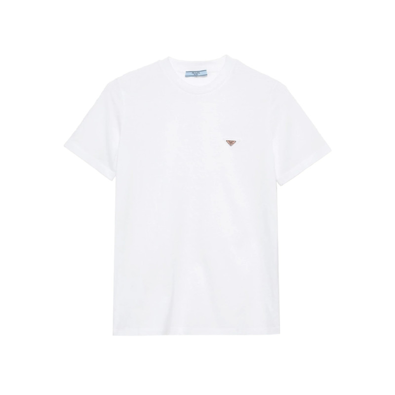 Prada Enamel Triangle Logo T-shirt