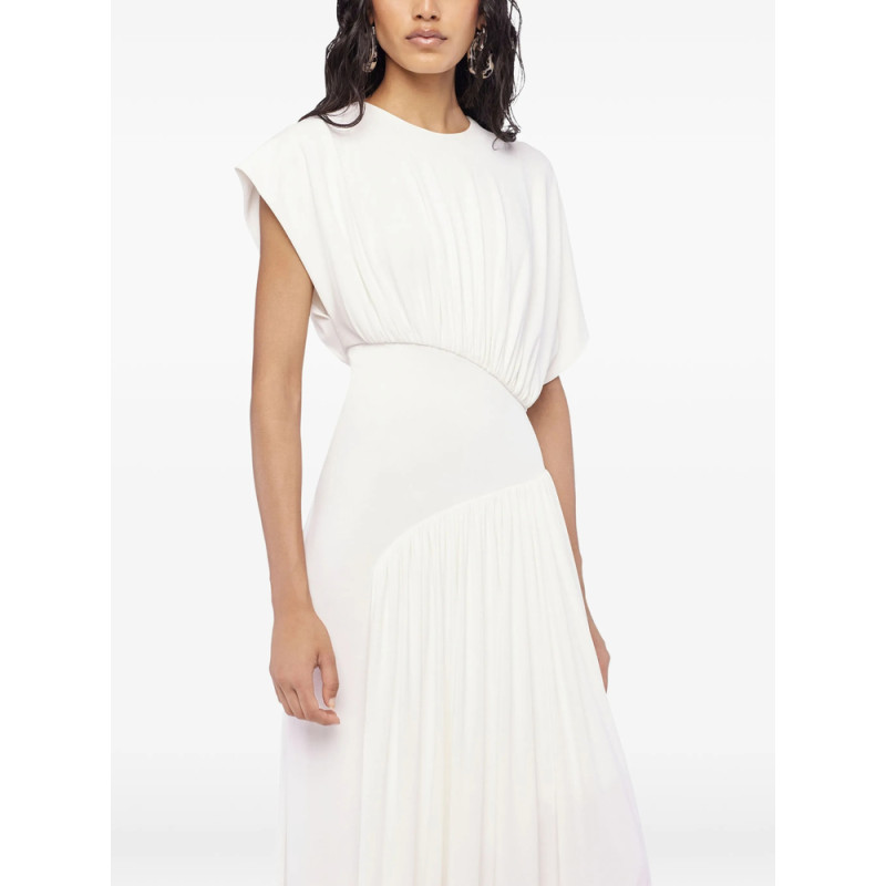Rabanne Textured Ruched Midi Dress