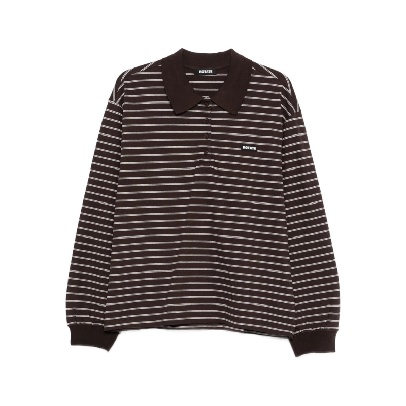 Rotate Long-sleeve Polo Shirt