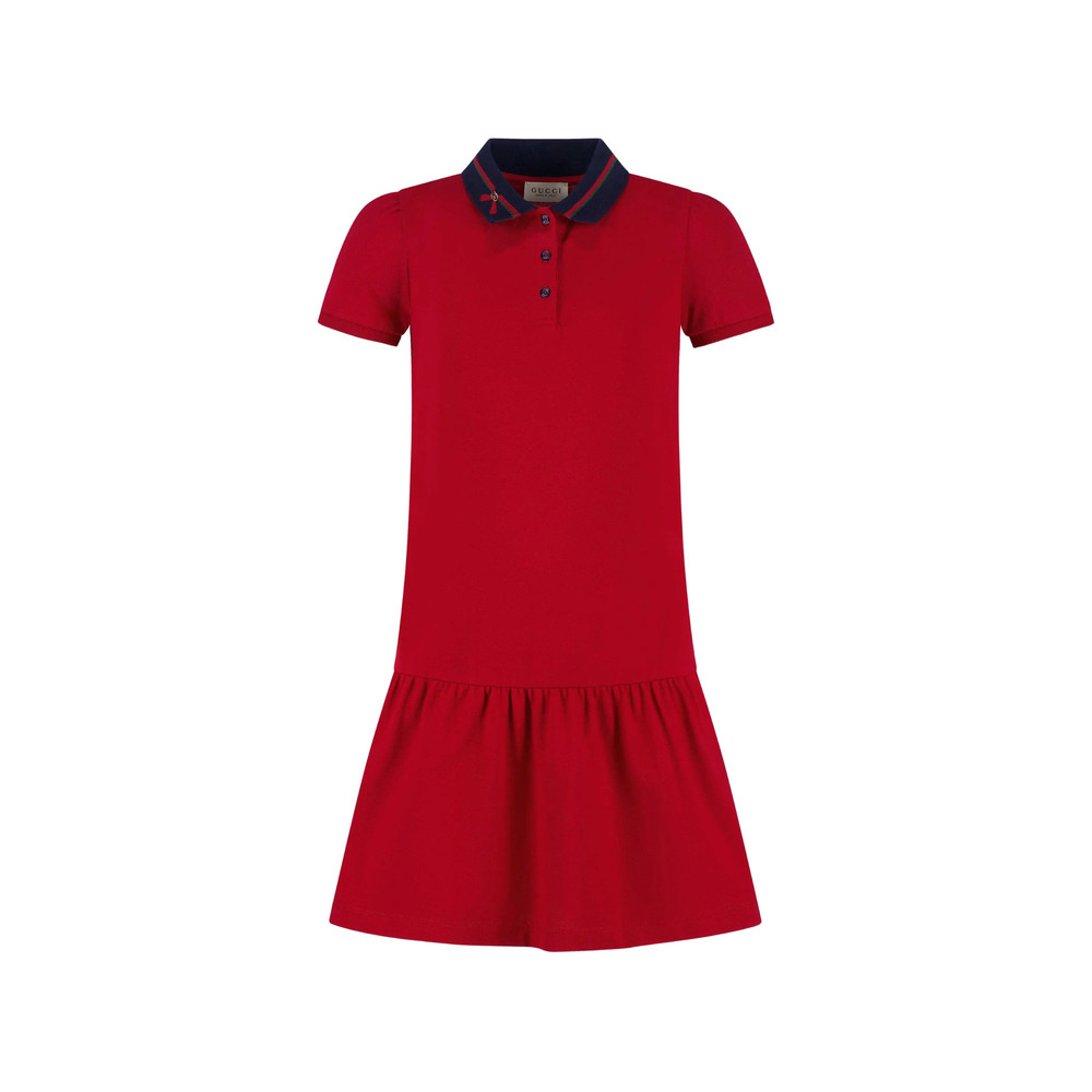 Gucci Web-stripe Ruffled Dress
