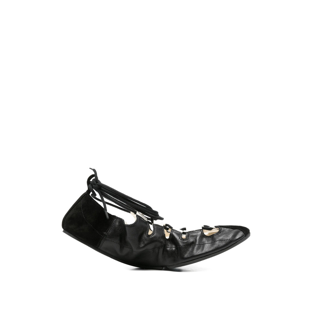 Alaïa Lace-up Ballet Flats