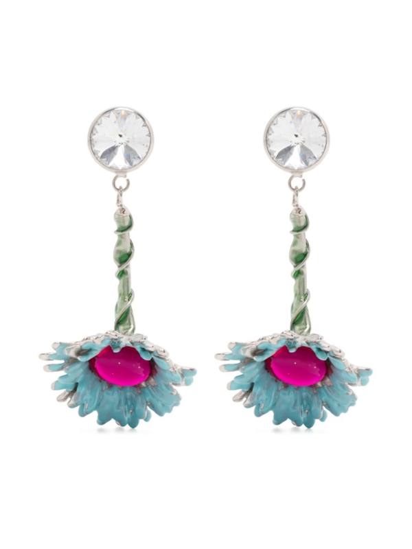 flower dangle earrings