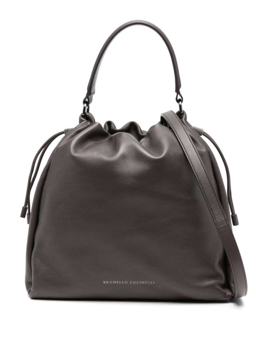 logo-debossed tote bag