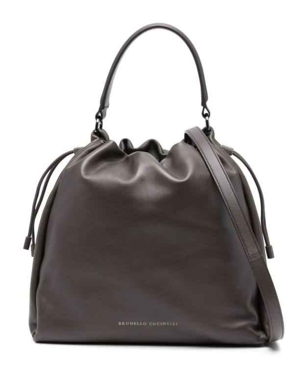 logo-debossed tote bag
