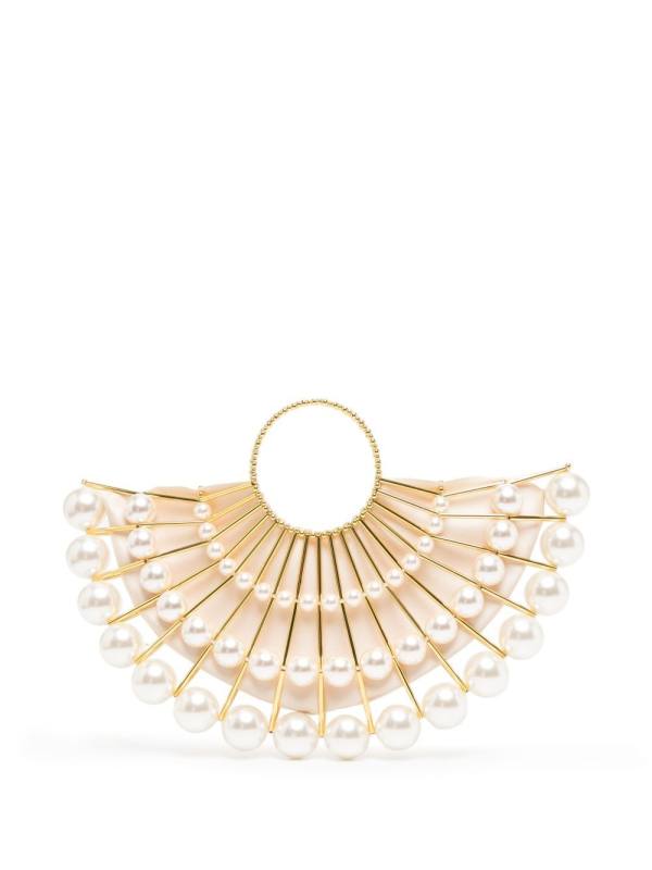 Le Soubresaut faux-pearl mini bag