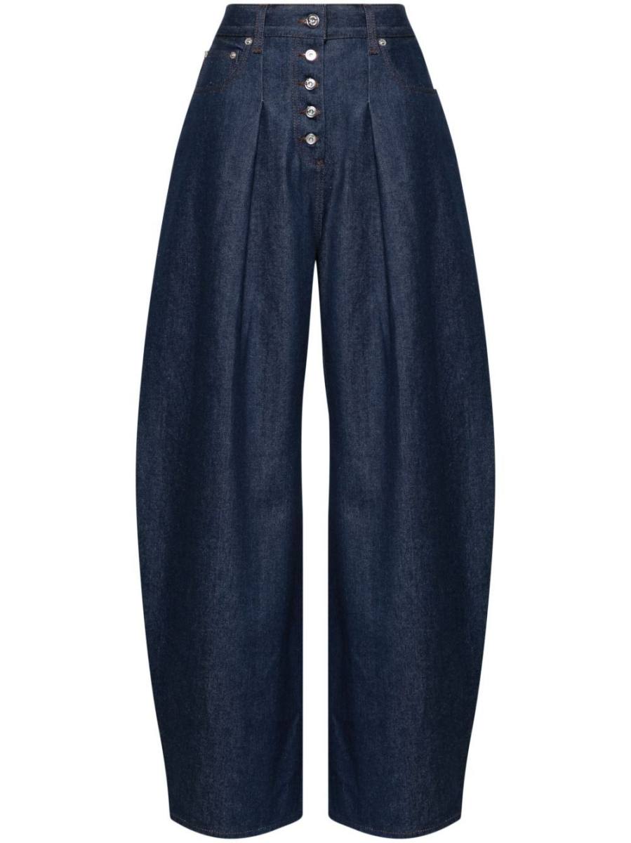 Le De-Nimes Ovalo mid-rise wide-leg jeans