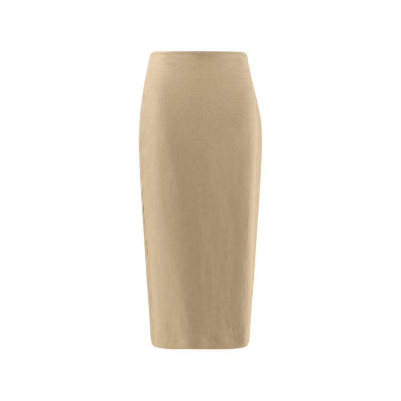 Max Mara Back Slit Midi Skirt