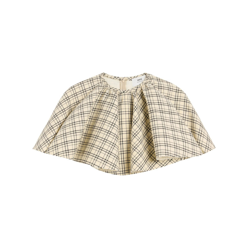 Ami Ruffled Cropped Top
