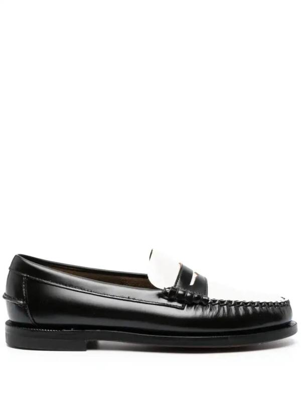 two-tone leather oxford shoes