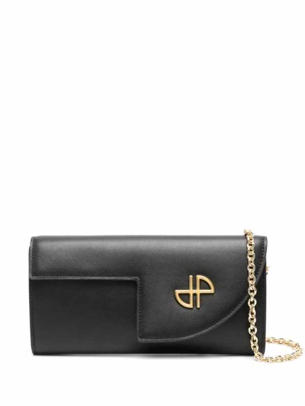 JP leather clutch bag
