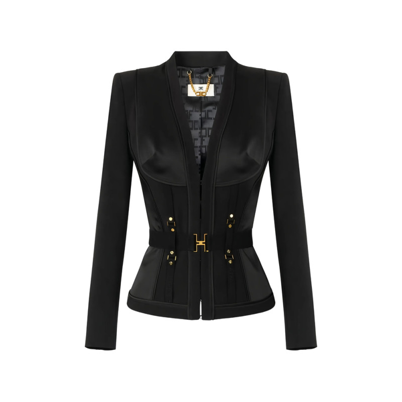 Elisabetta Franchi Bustier V-neck Jacket