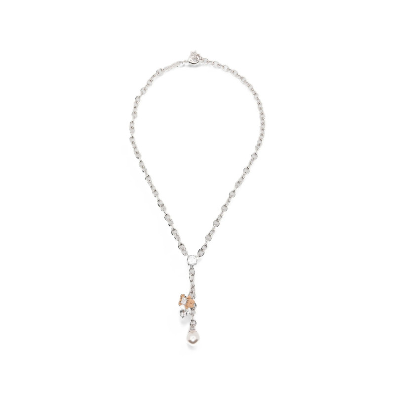 Yvmin Sterling Silver Charm-pendant Necklace