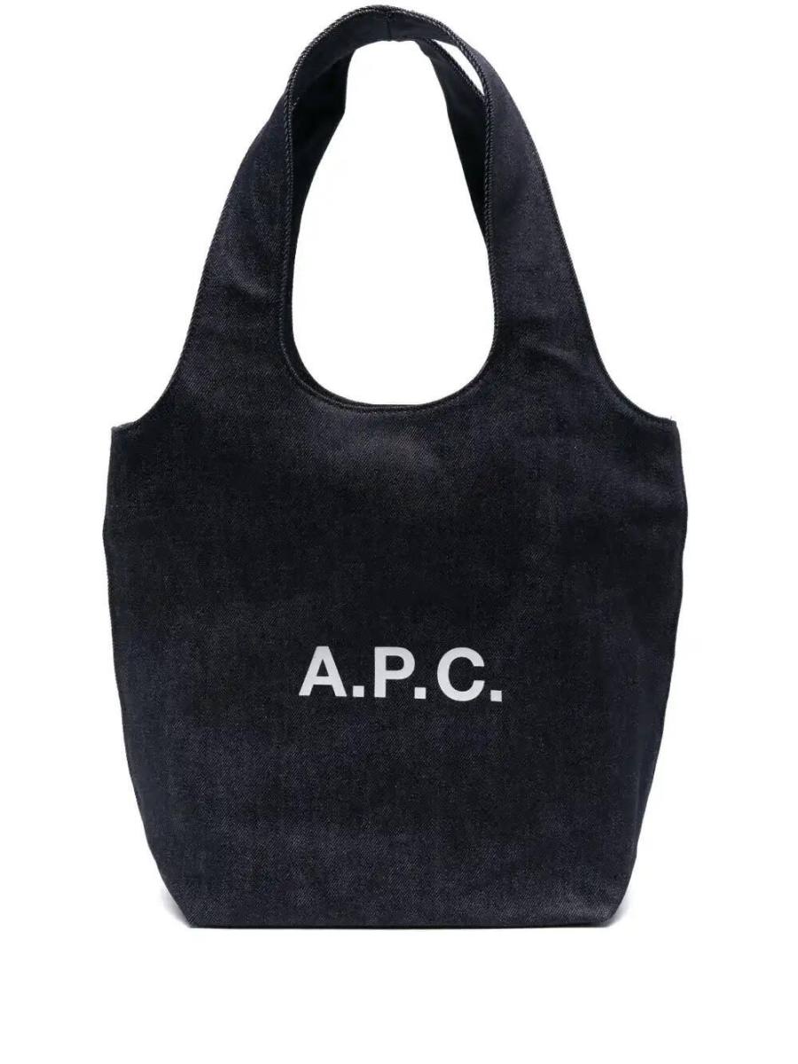 logo-print tote bag