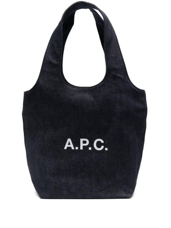 logo-print tote bag